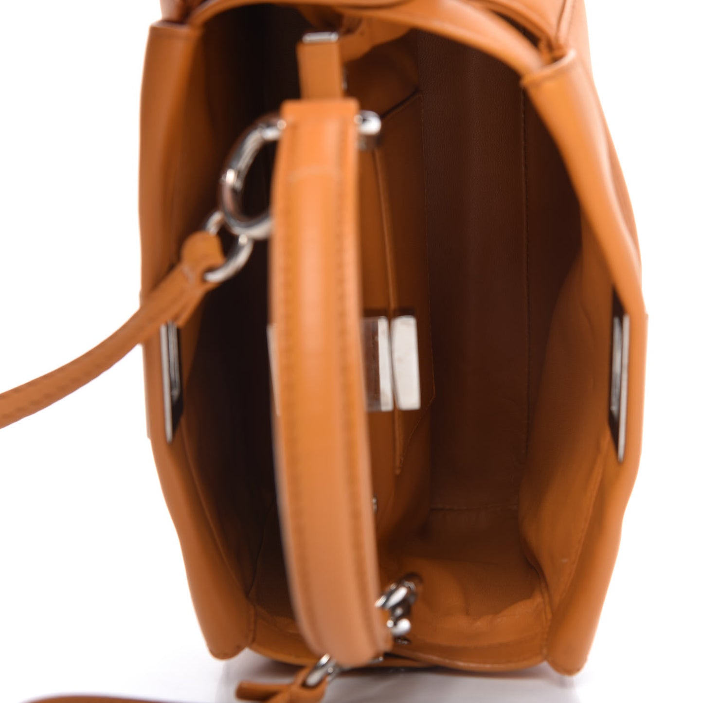 Nappa Mini Peekaboo Iconic Satchel Giallo Syrup