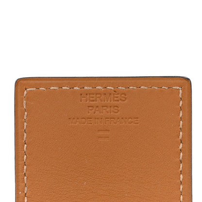 Hermes Lizard Box Manchette Drag Bracelet T3 Ombre Black 4 of 6