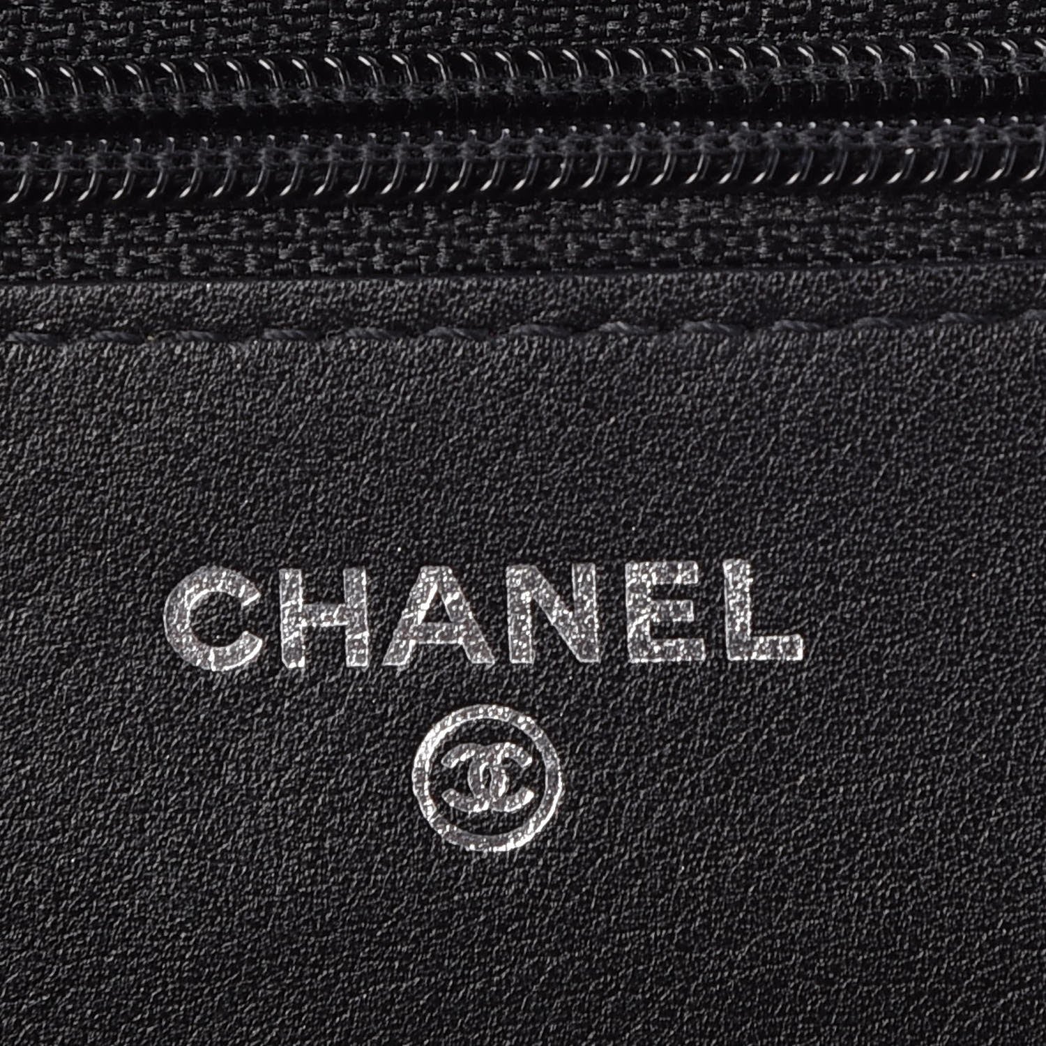 Chanel Caviar Sevruga Wallet On Chain WOC Black 6 of 9