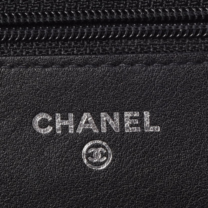 Chanel Caviar Sevruga Wallet On Chain WOC Black 6 of 9