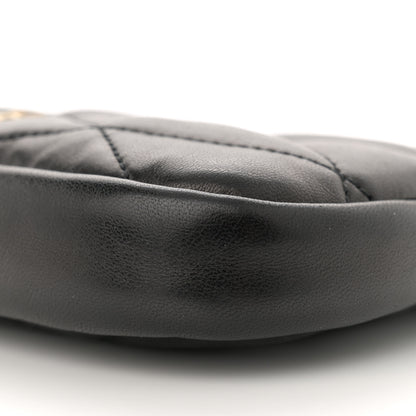 Saint Laurent Lambskin Quilted Monogram Sade Hobo Black 10 of 10