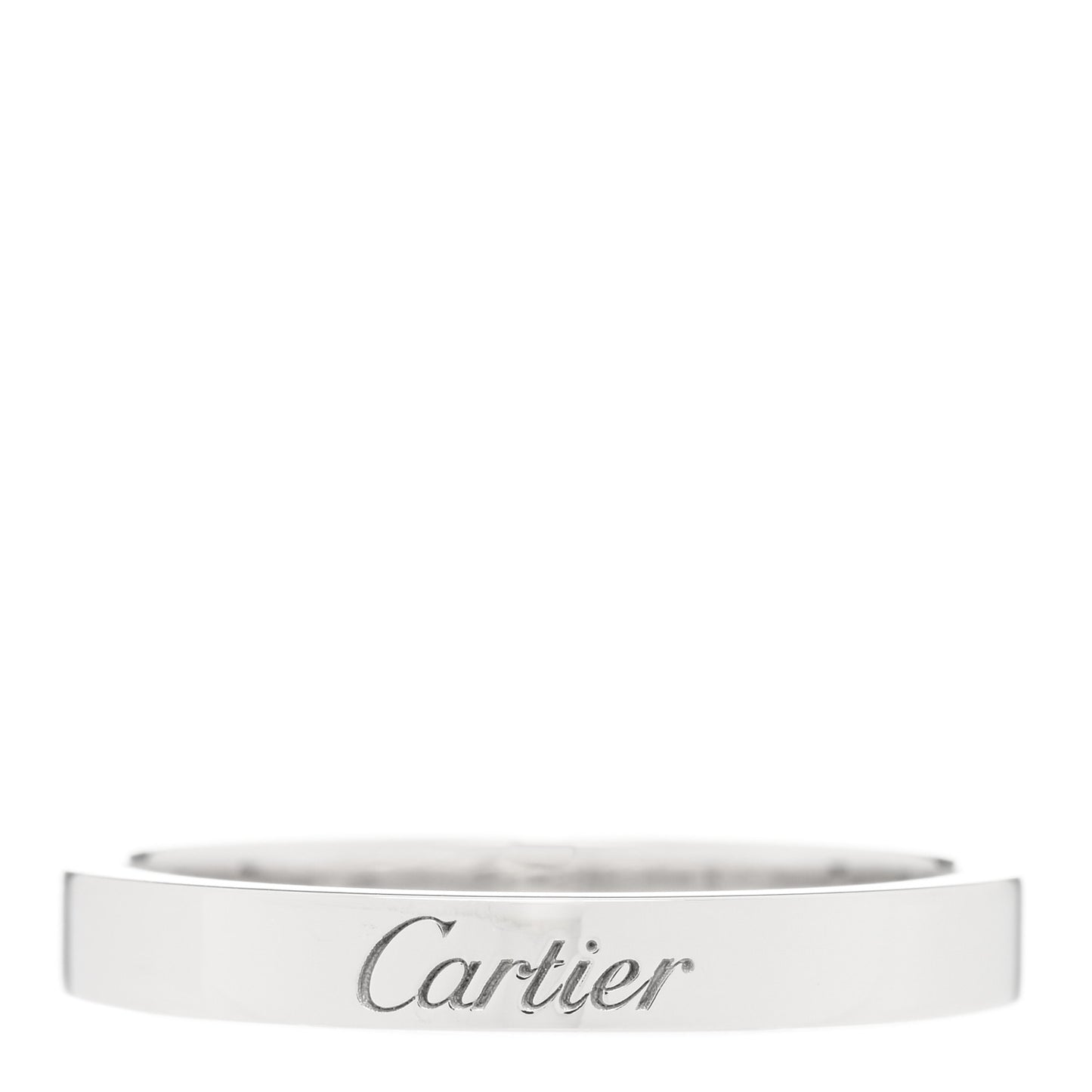 Platinum 3mm C De Cartier Wedding Band Ring 59 8.75