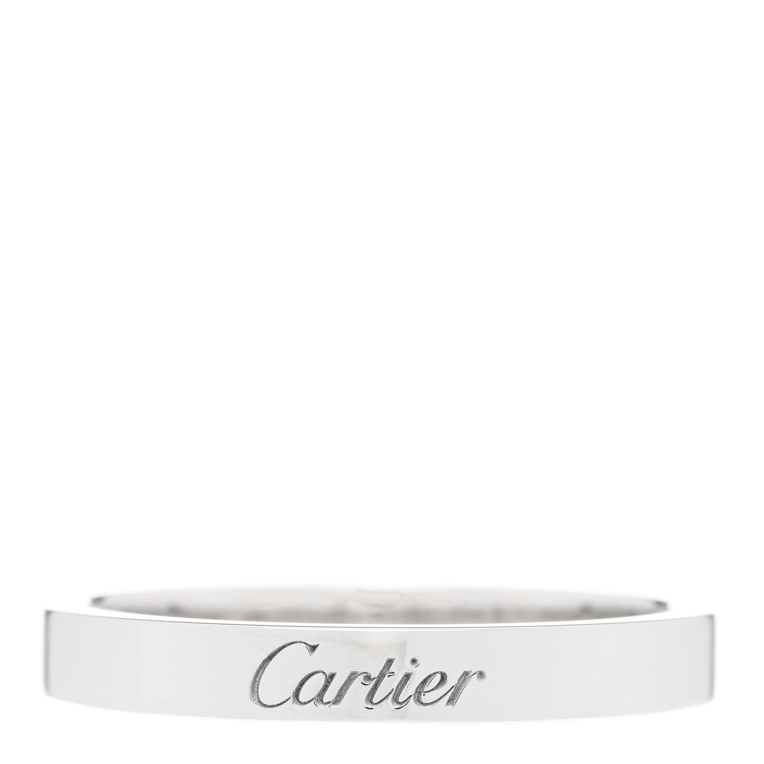 Cartier Platinum 3mm C De Cartier Wedding Band Ring 59 8.75 1 of 5
