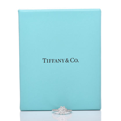 Tiffany Platinum Diamond Flora Ring 48 4.5 6 of 6