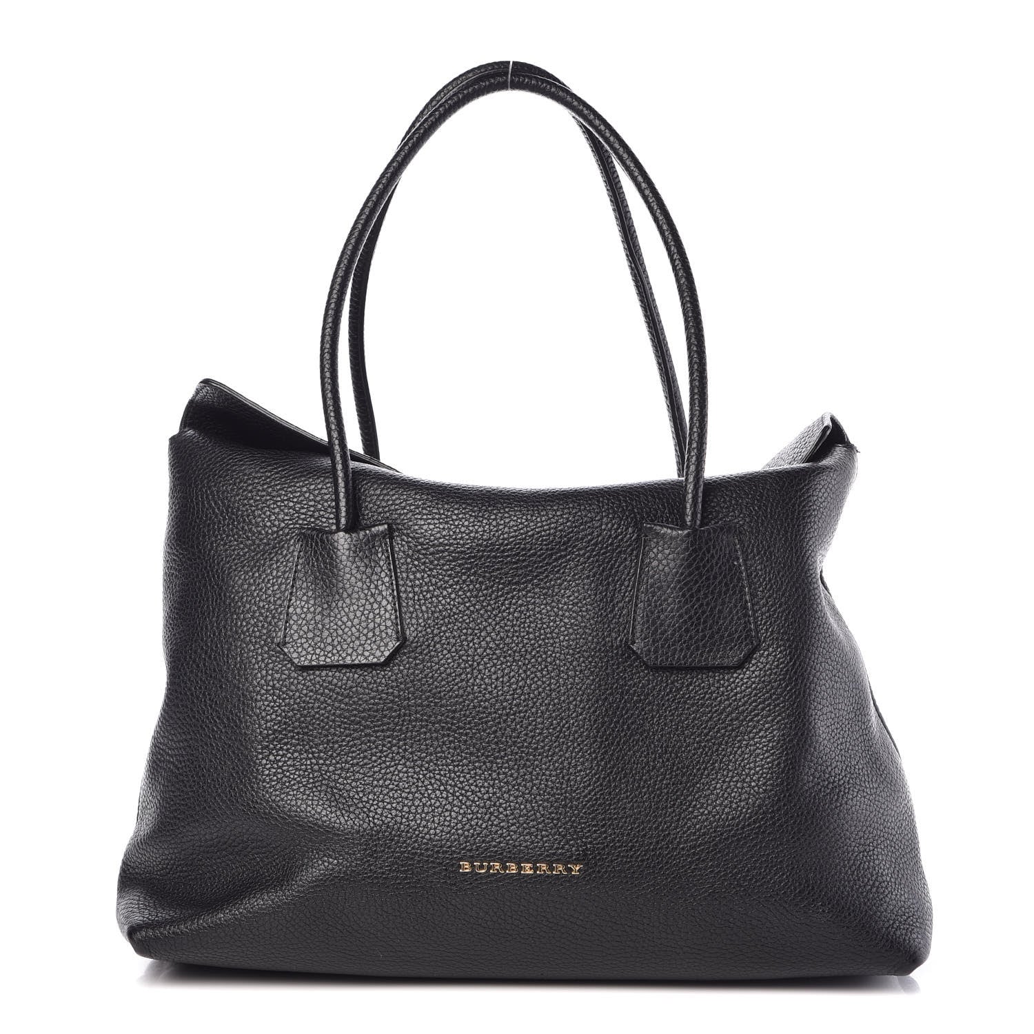 Burberry London Grainy Calfskin Medium Baynard Tote Black 1 of 12