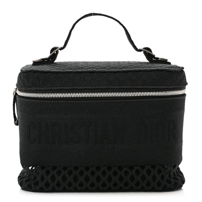 Christian Dior Mesh Embroidered Diortravel Vanity Case Black 1 of 9