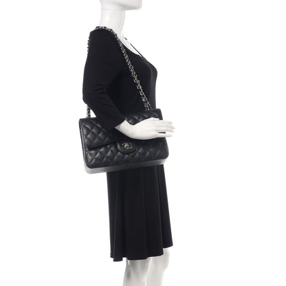 Chanel Caviar Quilted Jumbo Double Flap Black 2 of 12