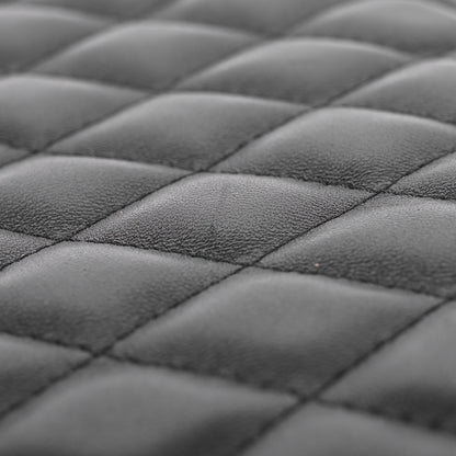 Chanel Lambskin Enamel Quilted Document Portfolio Holder Black 12 of 13