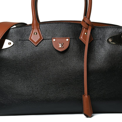 Louis Vuitton Calfskin All Set MM Black Tan 9 of 17
