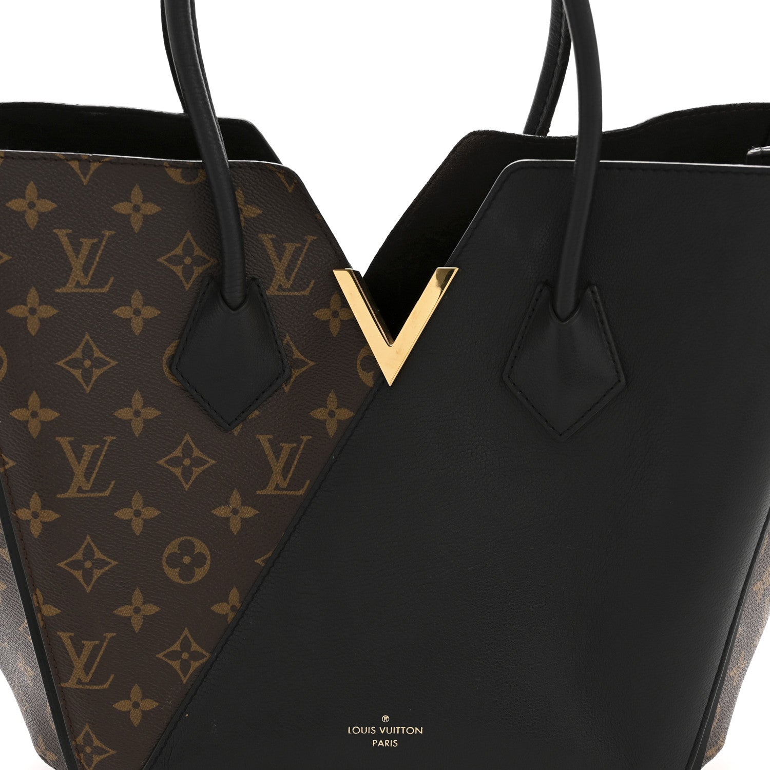 Louis Vuitton Calfskin Monogram Kimono Tote Black 8 of 14