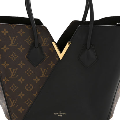 Louis Vuitton Calfskin Monogram Kimono Tote Black 8 of 14
