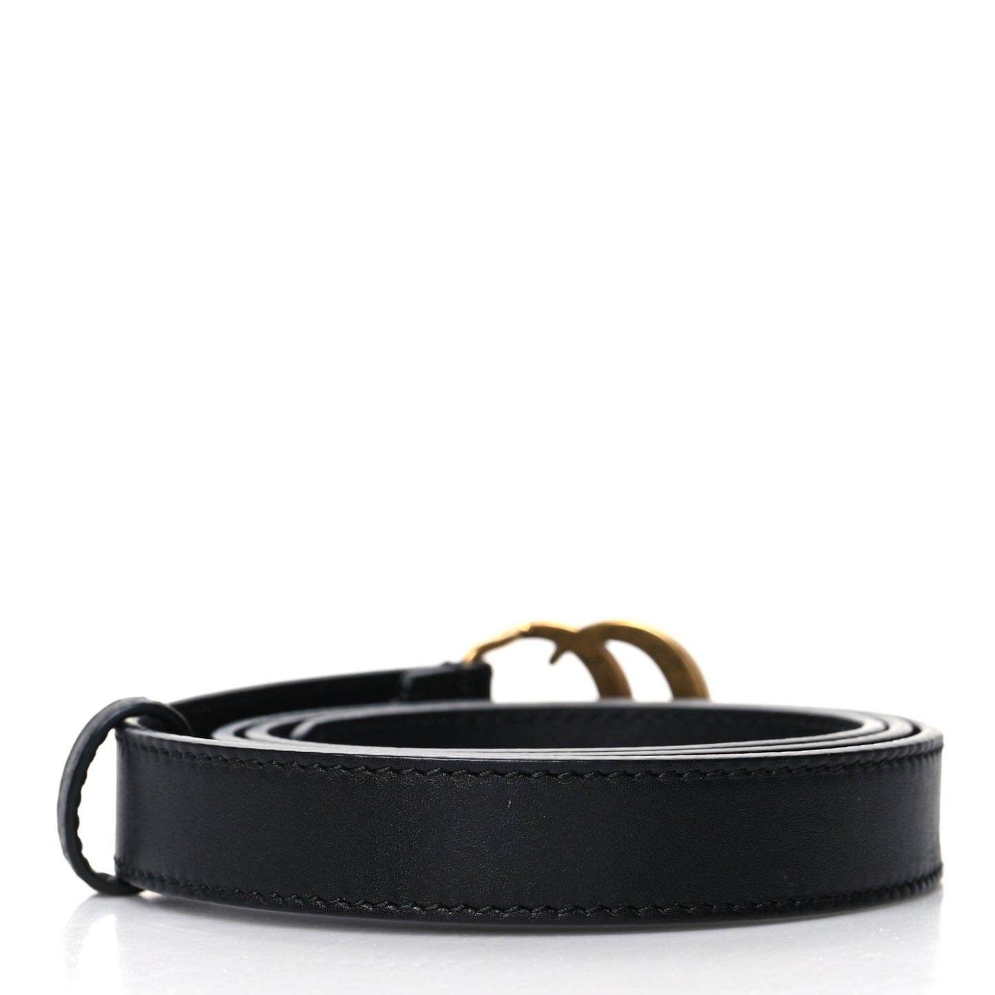 Calfskin Double G 20mm Belt 80 32 Black
