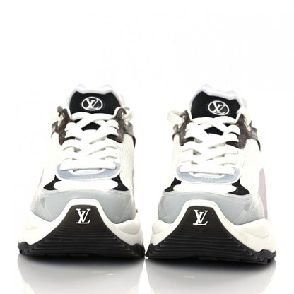 Louis Vuitton LOUIS VUITTON Monogram Calfskin Run 55 Sneakers 37.5 White 2 of 18