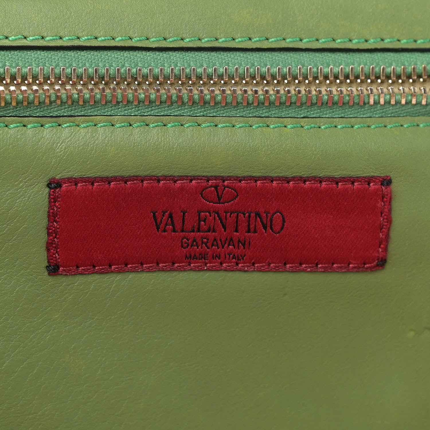 Valentino Garavani Vitello Colorblock Small Rockstud Tote Deep Rose Clover Grey Scarlet 6 of 17