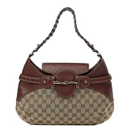Gucci Monogram Pelham Shoulder Bag Brown 1 of 12