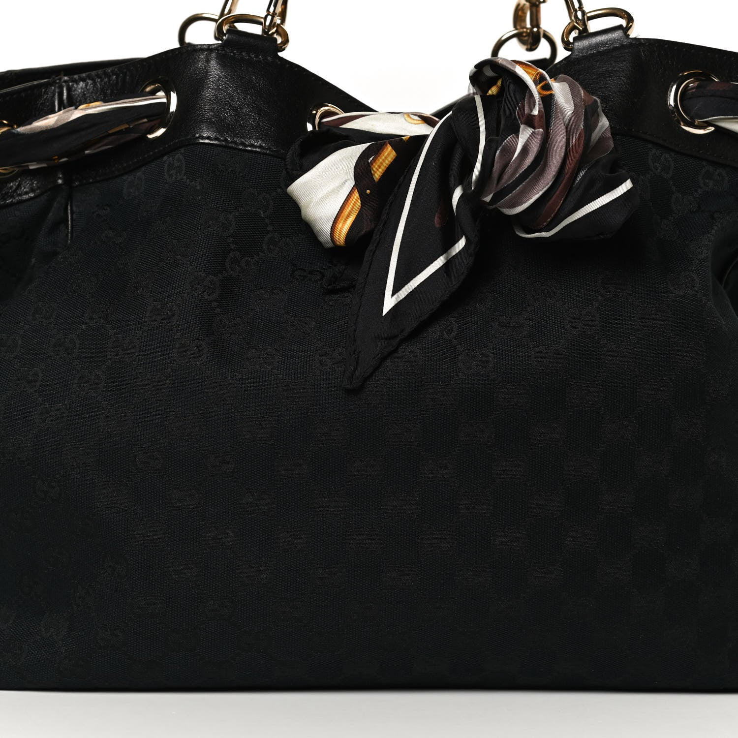 Gucci Monogram Large Positano Tote Black 9 of 15