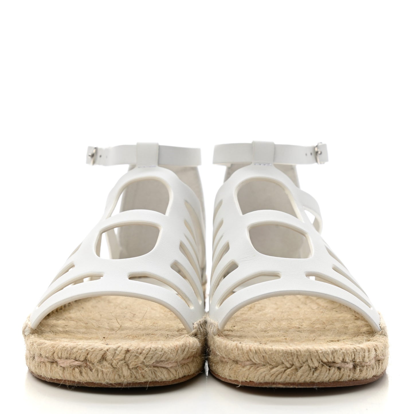 Calfskin Costanza Espadrilles 36 White