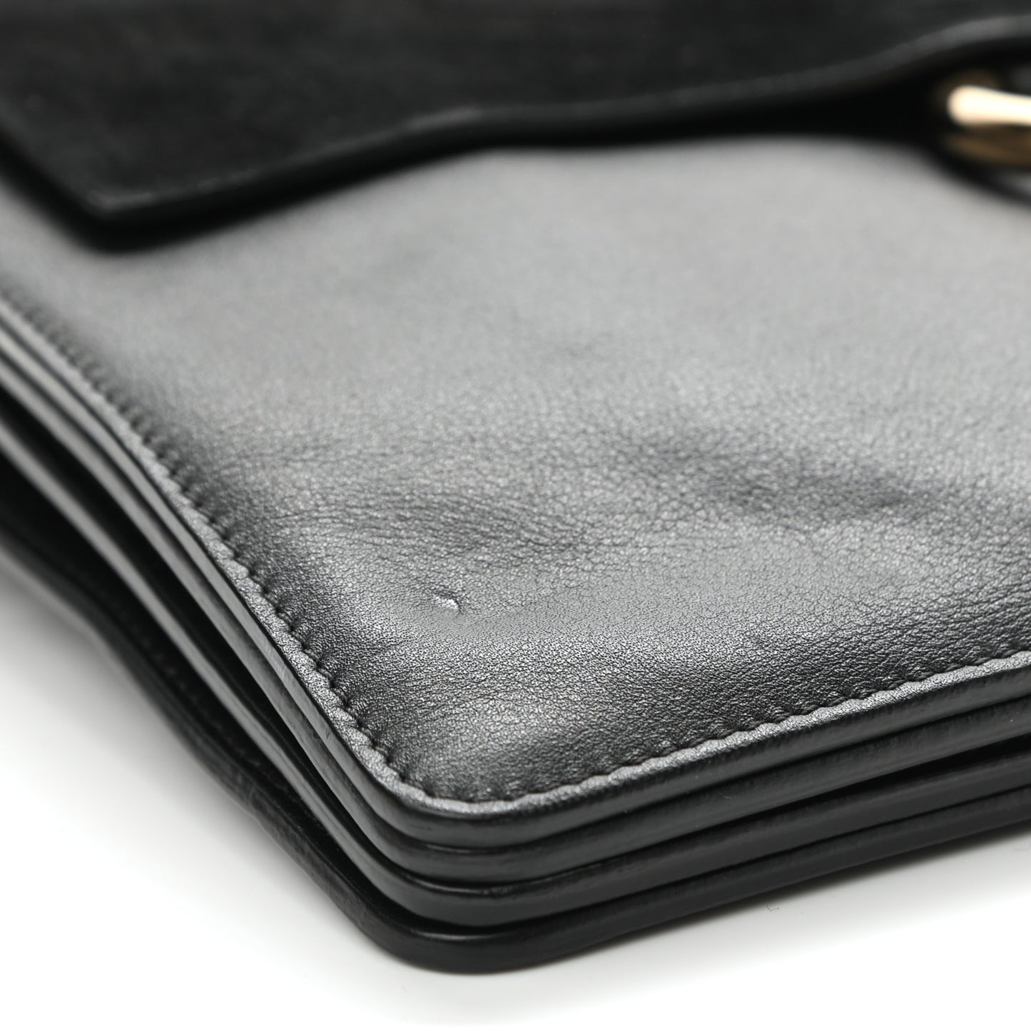 Suede Calfskin Medium Faye Shoulder Bag Black