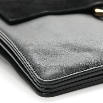 Chloe Suede Calfskin Medium Faye Shoulder Bag Black 9 of 14