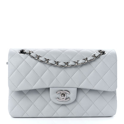 Chanel Caviar Quilted Small Double Flap Light Blue 1 of 11