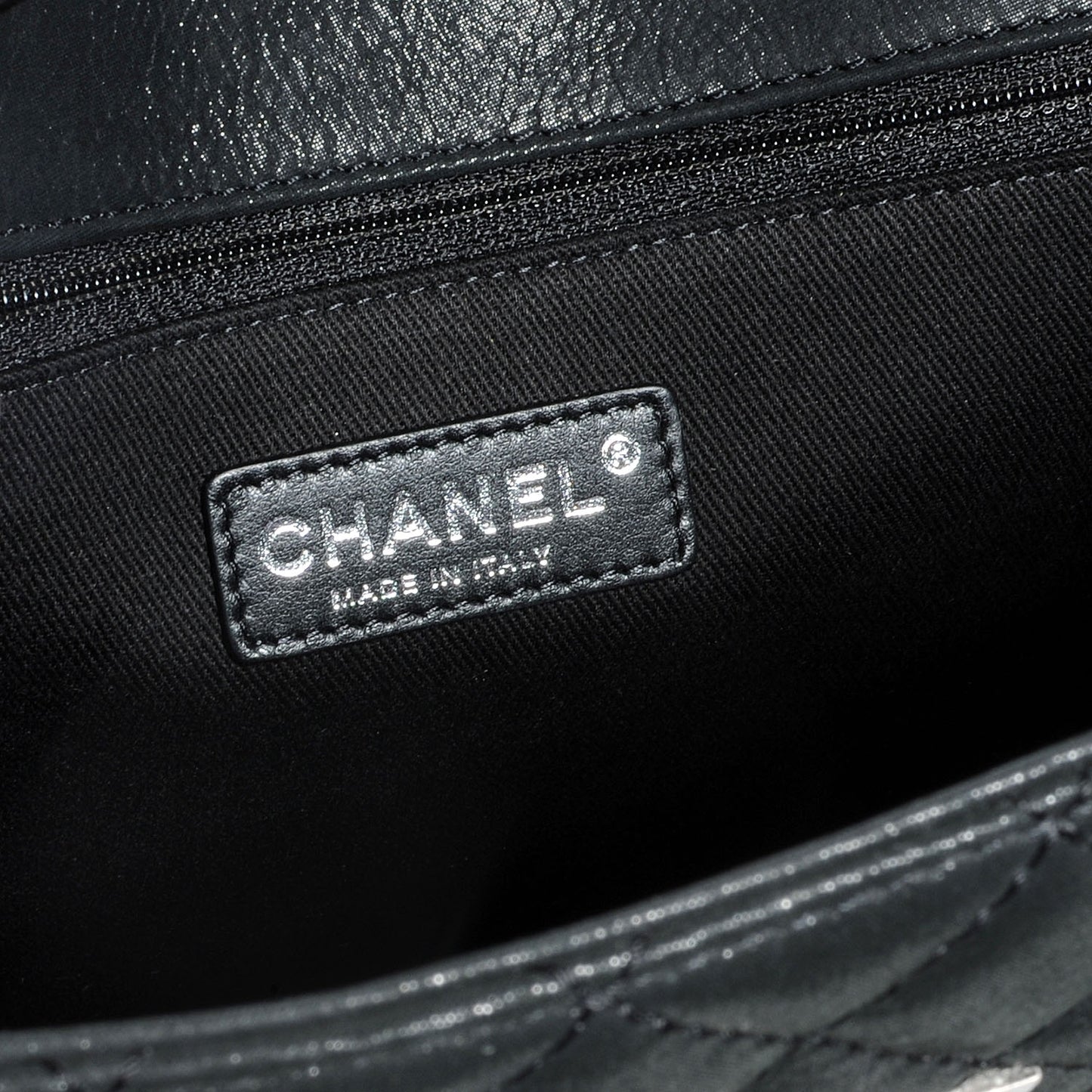 Iridescent Calfskin Reissue 2.55 Tote Black