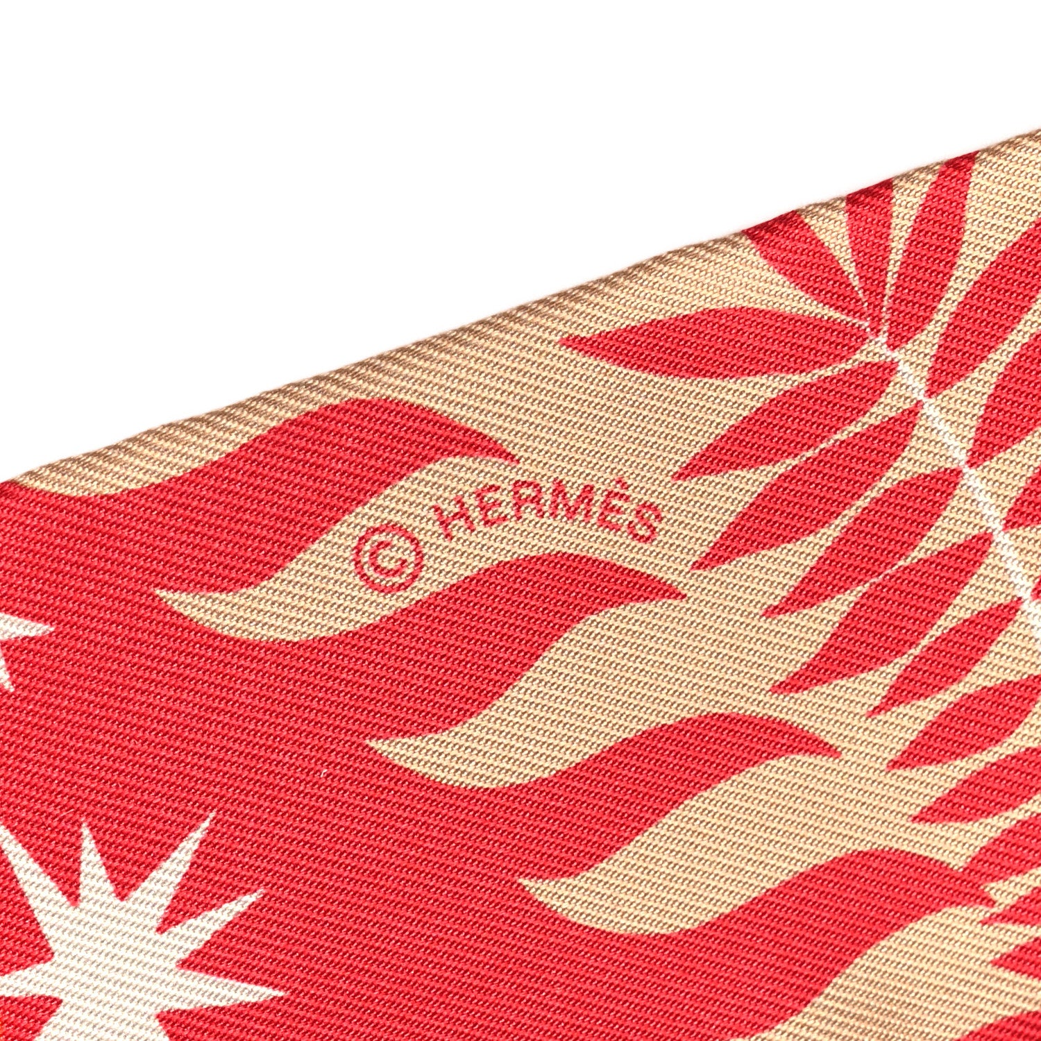 Hermes Silk Le Charme D Orphee Twilly Vermillon Beige 4 of 4