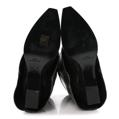 Givenchy Aged Calfskin Cowboy Shark Lock Ankle 37 Black 6 of 8
