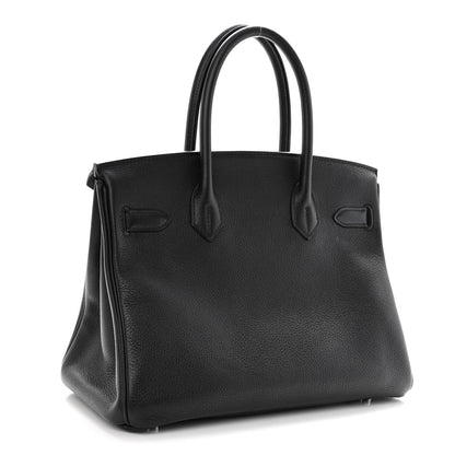 Hermes Taurillon Clemence Birkin 30 Black 3 of 12