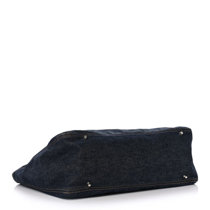 Fendi Denim Holdall Tote Blue 4 of 12