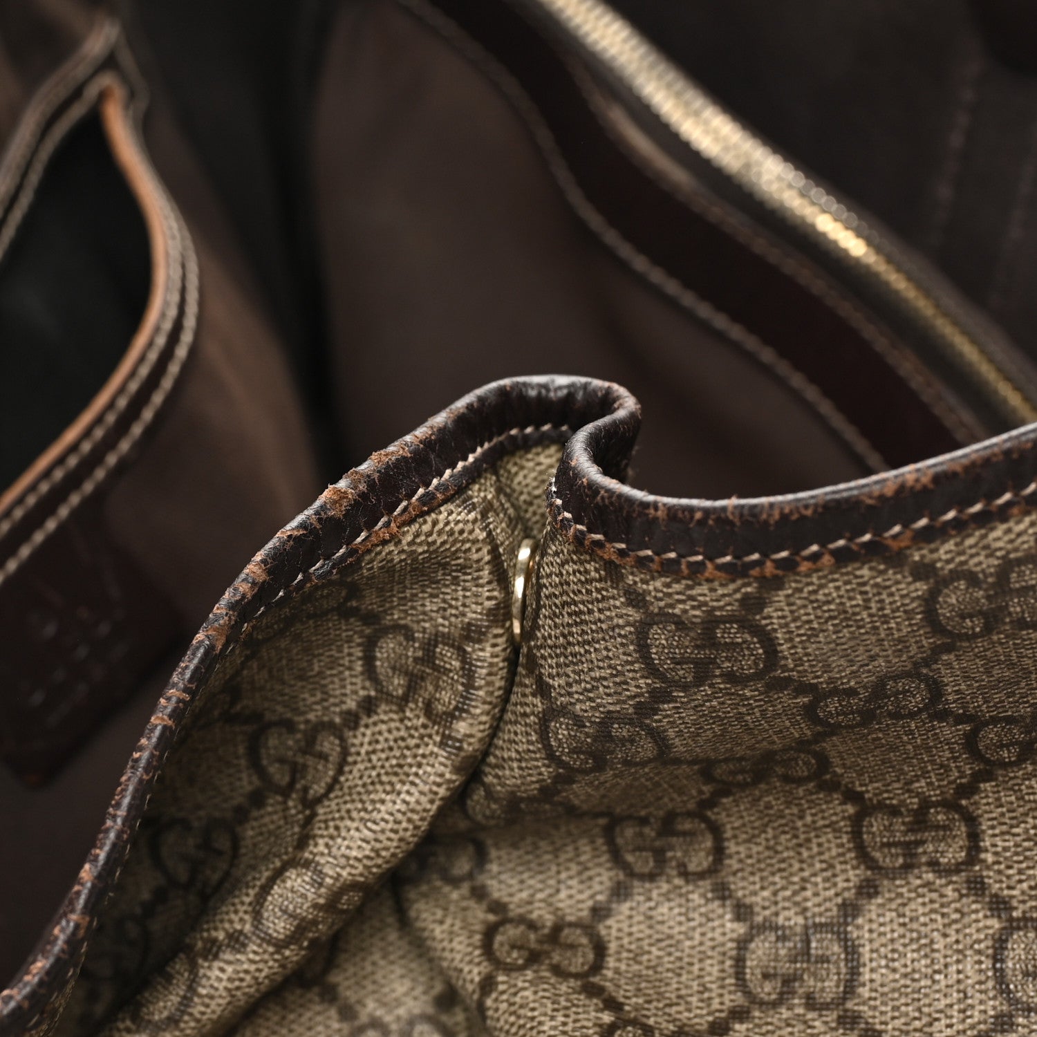 Gucci GG Plus Monogram Joy Vertical Tote Dark Brown 9 of 12