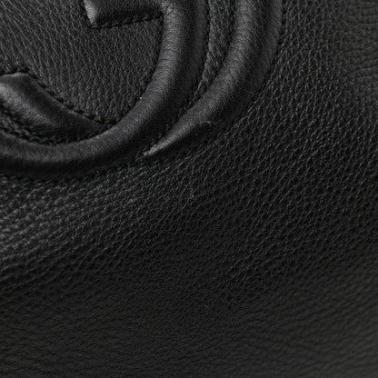 Gucci Pebbled Calfskin Medium Soho Chain Hobo Black 9 of 12