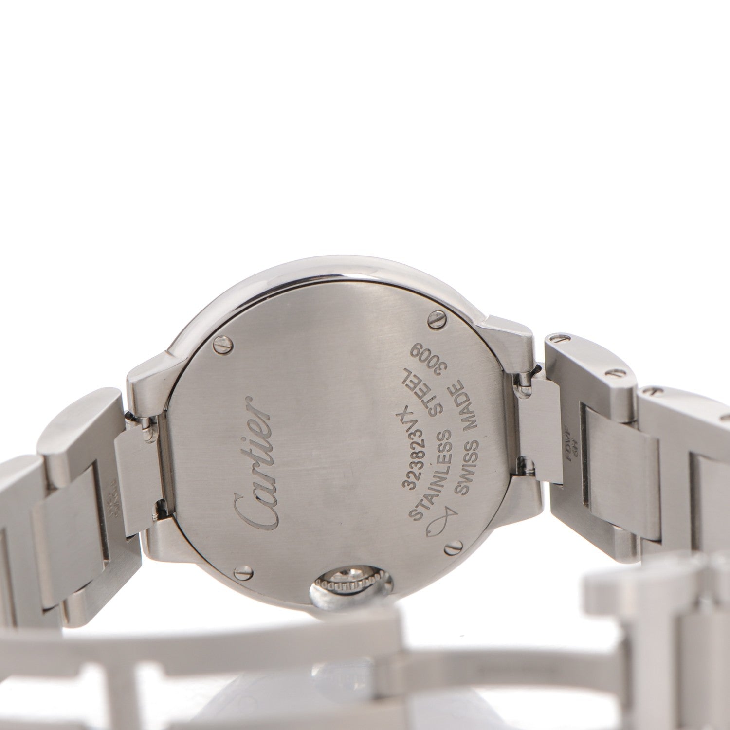 Cartier Stainless Steel Diamond 28mm Ballon Bleu De Quartz Watch 4 of 7