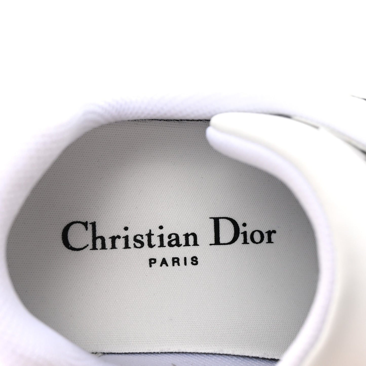 Calfskin C'est Dior Sneakers 37.5 White Black
