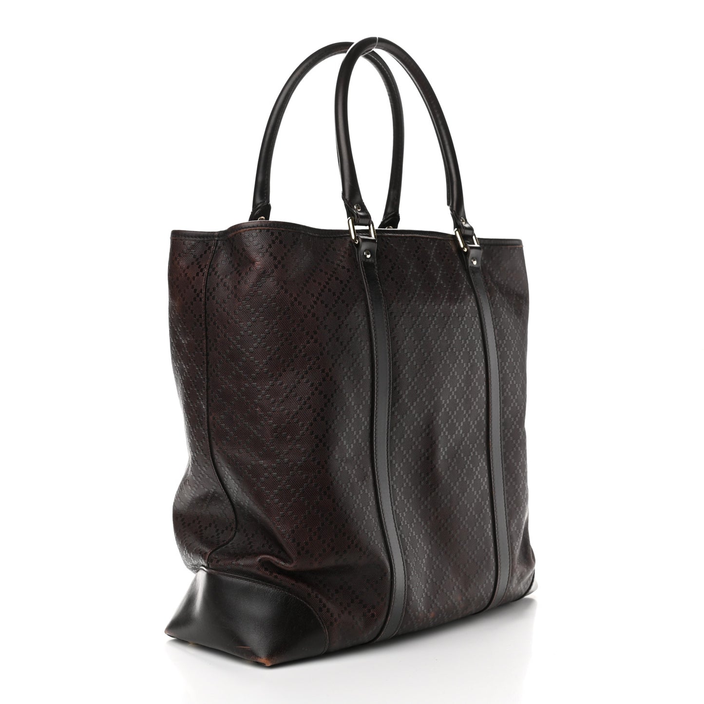 Diamante Joy Vertical Tote Dark Brown