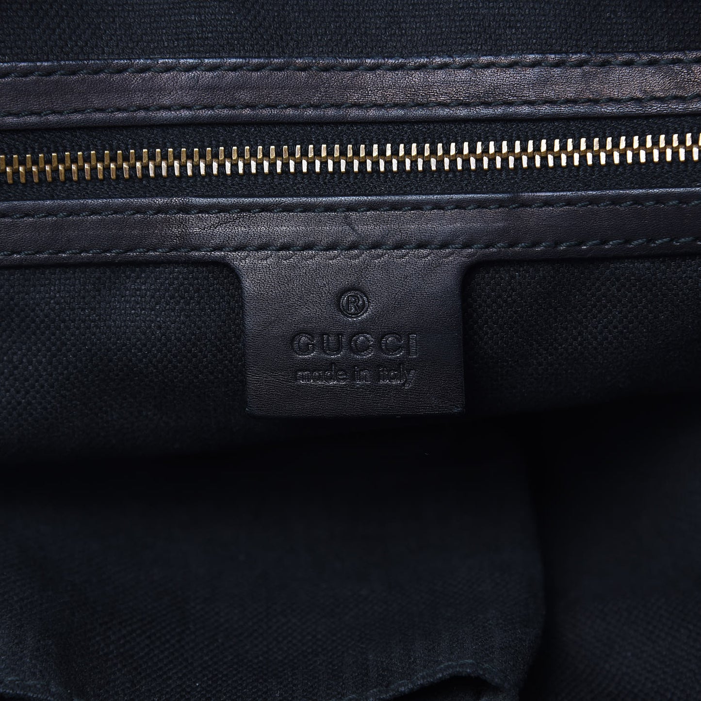 Nubuck Brocade Medium Soft Stirrup Shoulder Bag Black