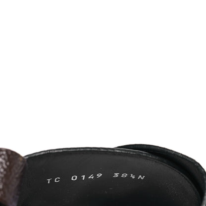 Louis Vuitton Calfskin Monogram Discovery Flat Ankle Boots 38.5 Black 8 of 8