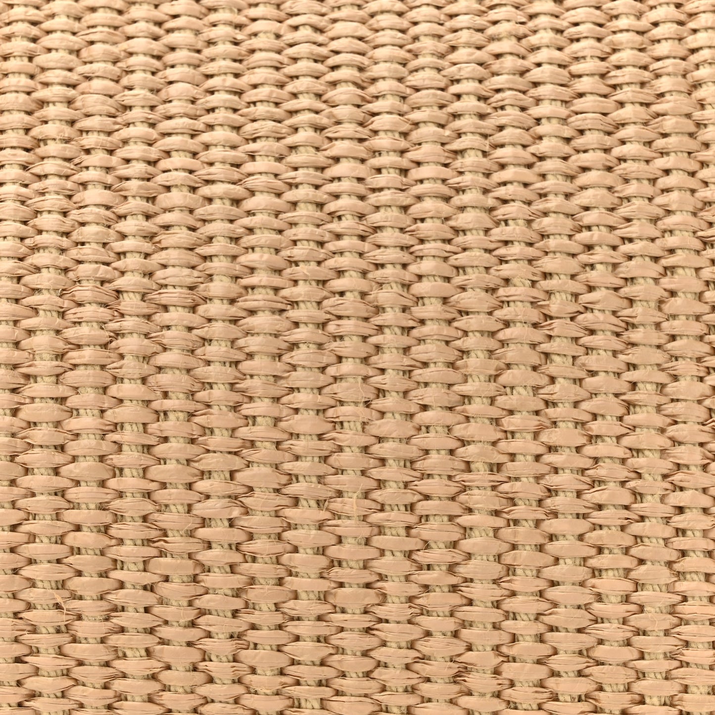Cotton Raffia Puffy Pouch Clutch Bag