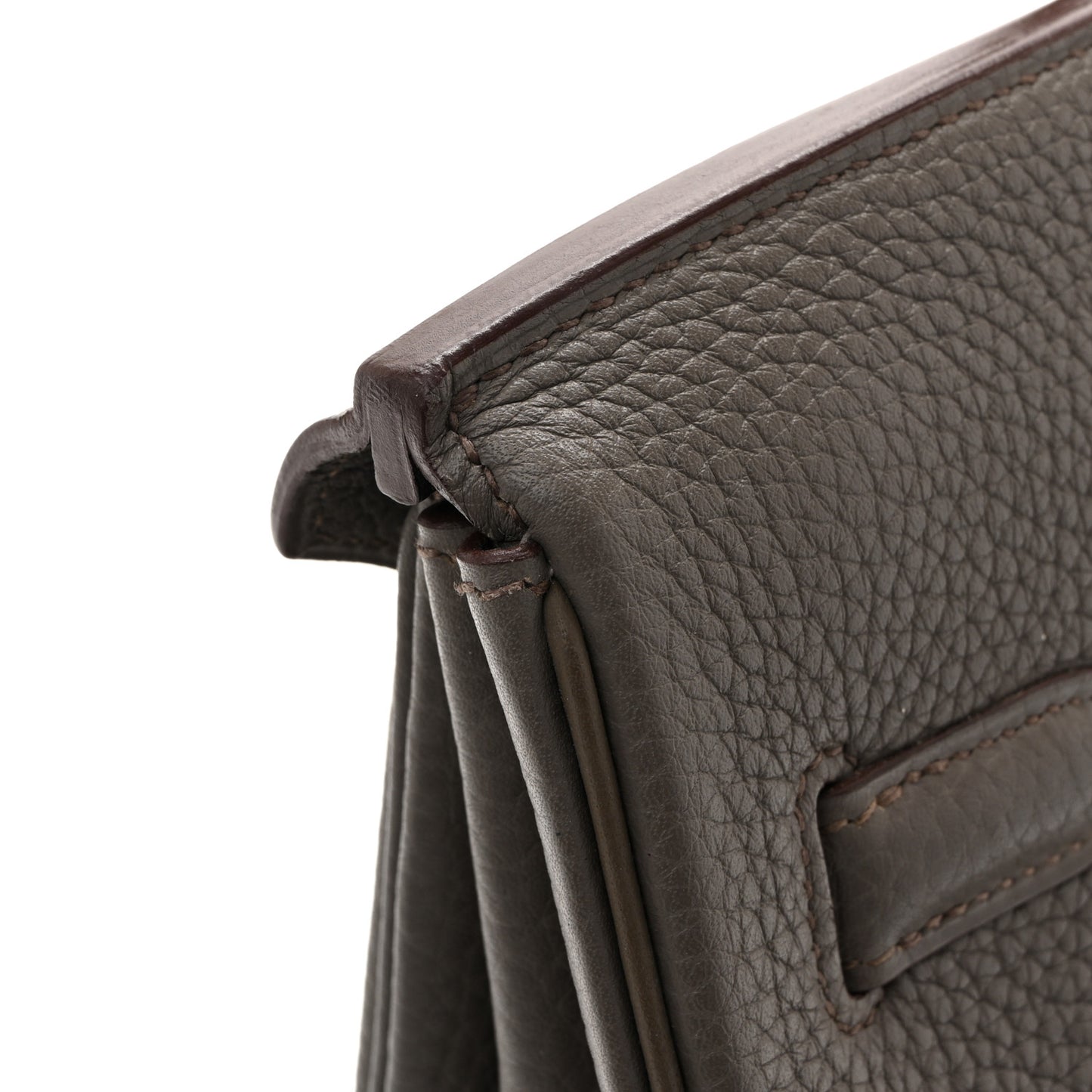 Taurillon Clemence Lizard Club Birkin 35 Etain Graphite