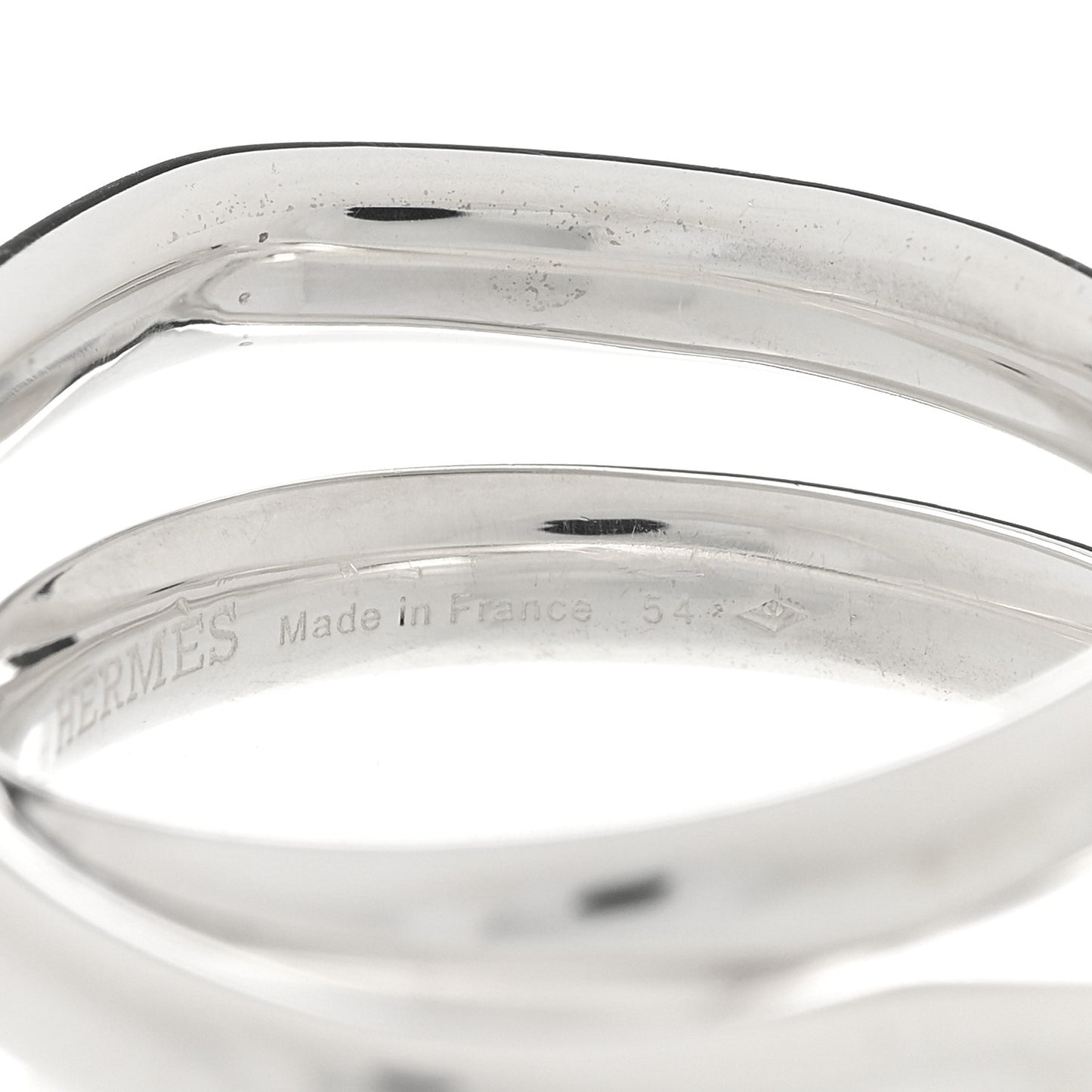 Sterling Silver MM Vertige Coeur Ring 54 6.75