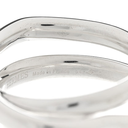 Hermes Sterling Silver MM Vertige Coeur Ring 54 6.75 5 of 7