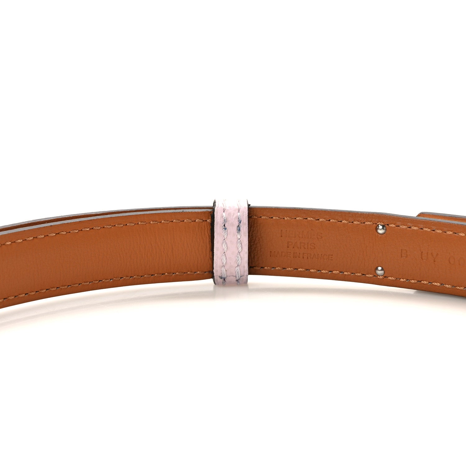 Hermes Epsom Kelly Belt Mauve Pale 4 of 5