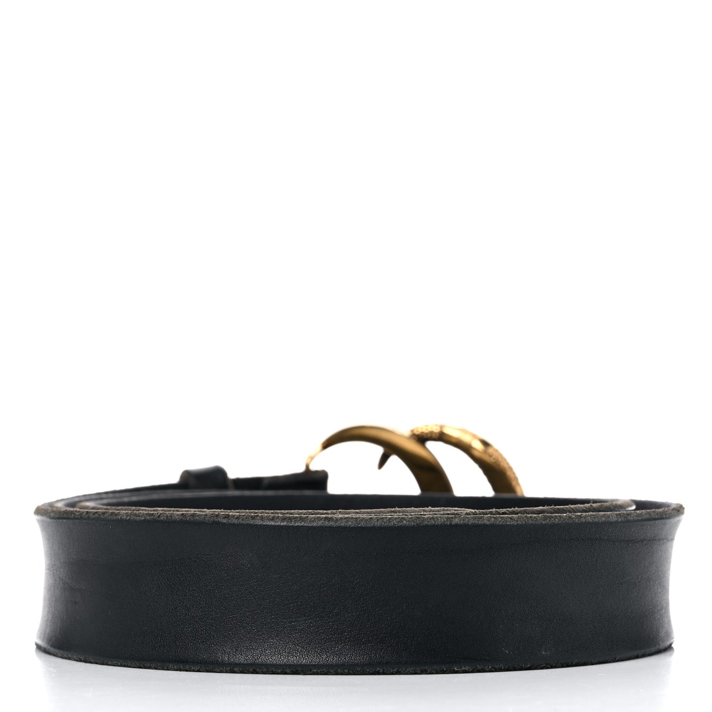 Faded Calfskin Snake Double G 40mm Belt 110 44 Black