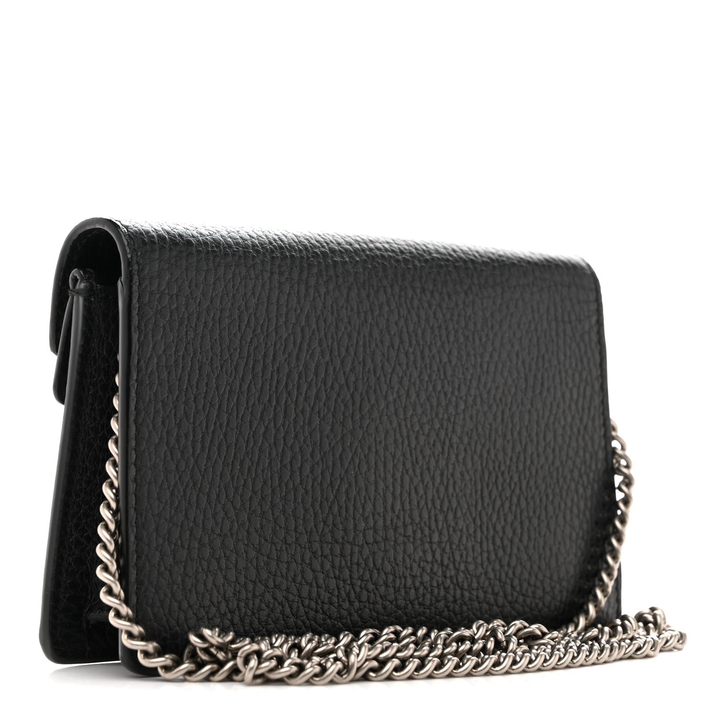 Dollar Calfskin Crystal Super Mini Dionysus Shoulder Bag Black