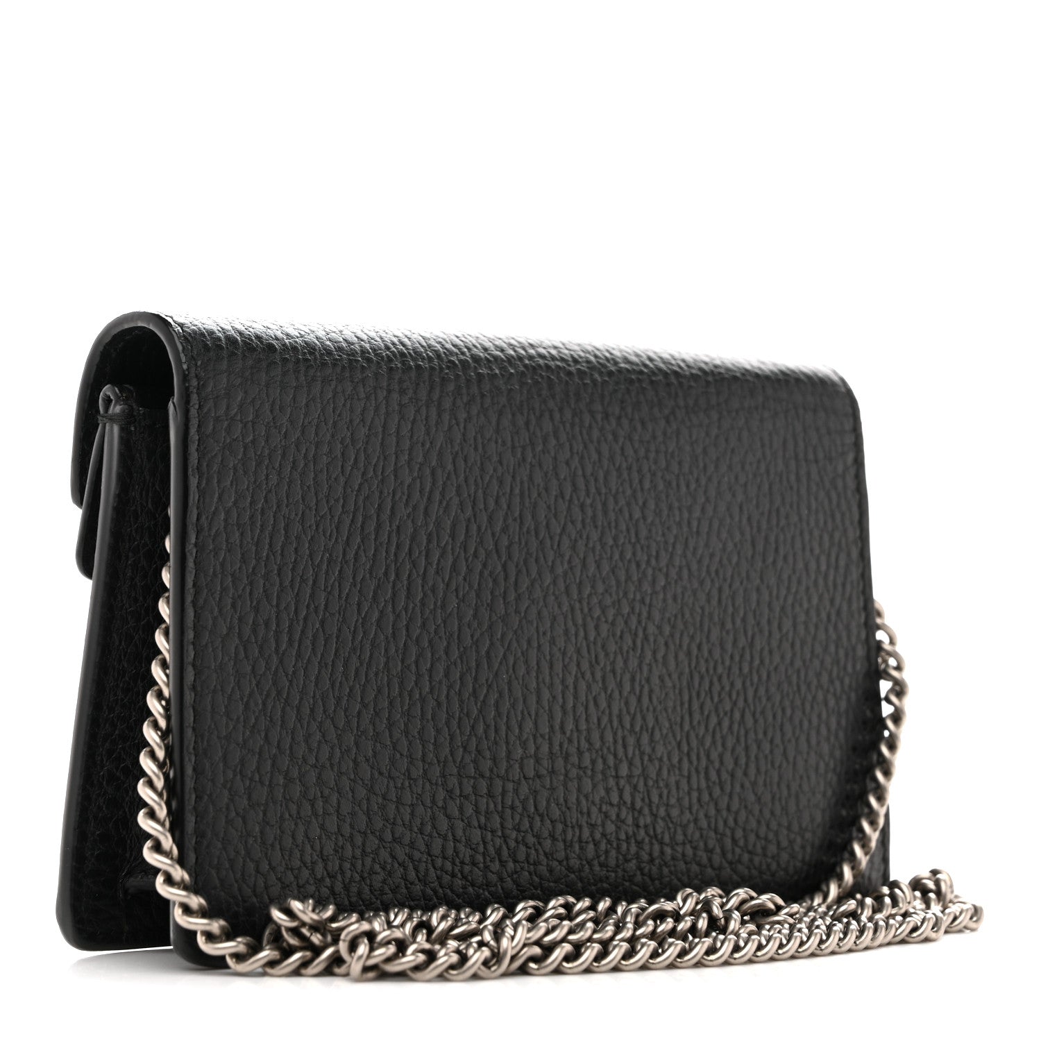 Gucci Dollar Calfskin Crystal Super Mini Dionysus Shoulder Bag Black 3 of 12