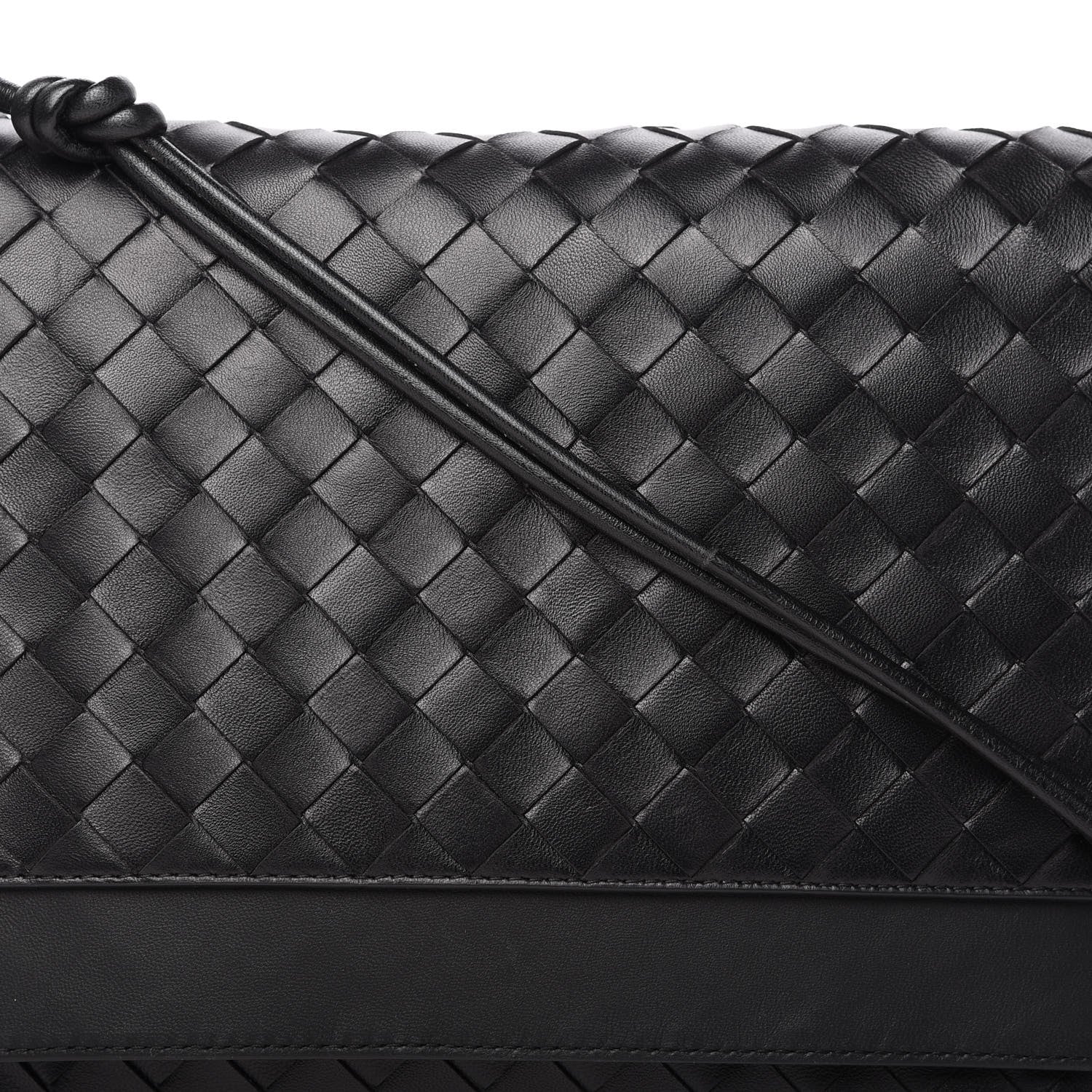 Bottega Veneta Nappa Intrecciato Medium Knot Flap Crossbody Black 10 of 10