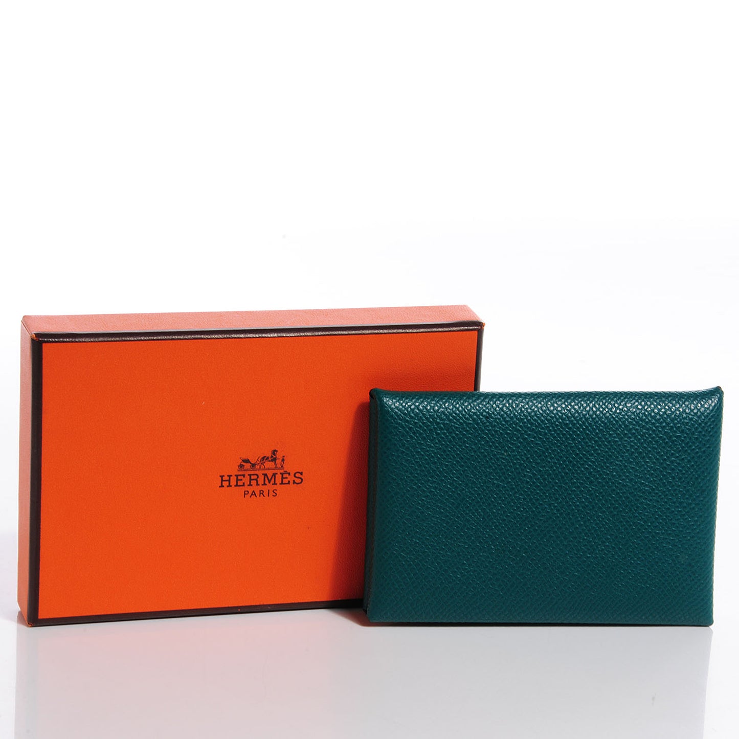Epsom Calvi Card Case Malachite