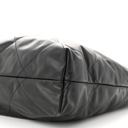 Chanel Calfskin Quilted Large Chanel 22 Black 11 of 11