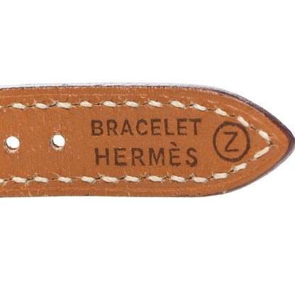 Hermes Stainless Steel Courchevel 20mm Kelly Cadena Quartz Watch Gold 3 of 3
