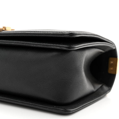Chanel Caviar Quilted Medium Boy Flap Black 10 of 12