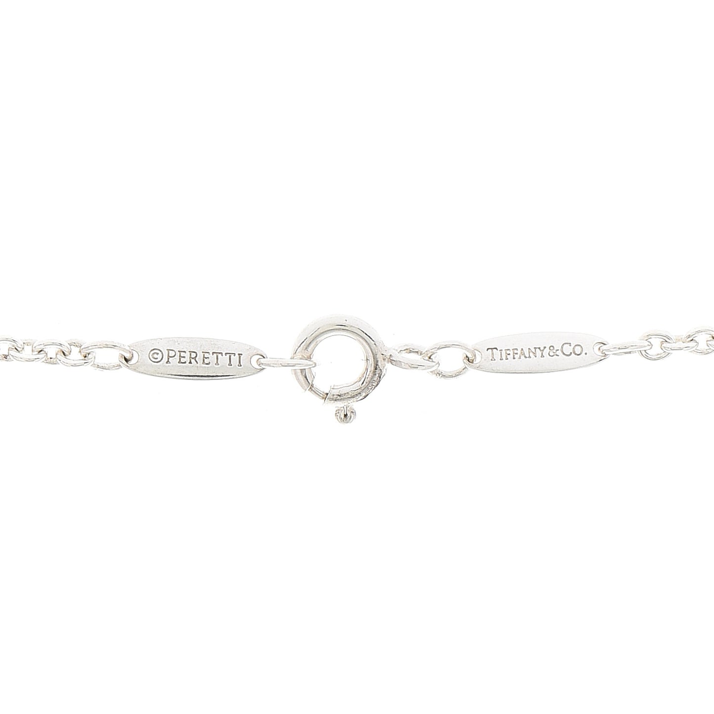 Sterling Silver Elsa Peretti Open Heart Lariat Necklace